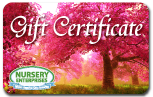 Garden Supplies Gift Certificate | Nursery Enterprises